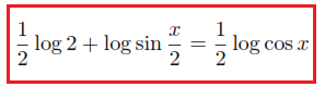 Equazione goniometrica logaritmica