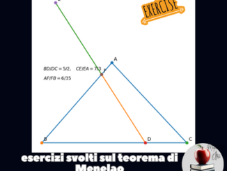 Teorema di Menelao esercizi svolti