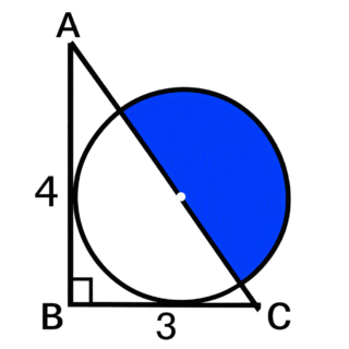 Triangolo rettangolo e semicerchio: formula, soluzione e 5 esercizi svolti